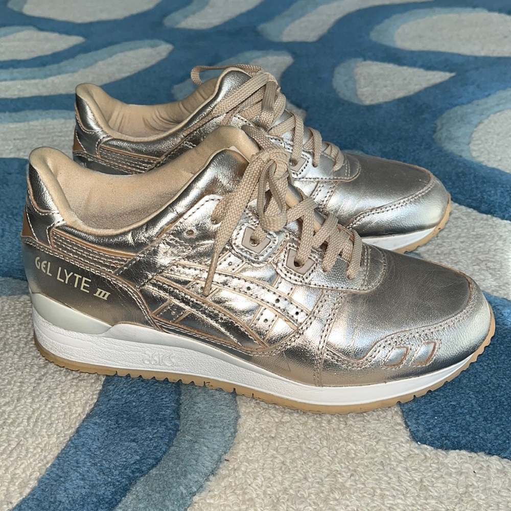 ASICS Gel Lyte Rose Gold Metallic Sneakers